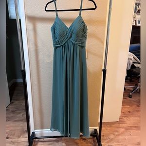 Azazie eucalyptus green bridesmaid dress